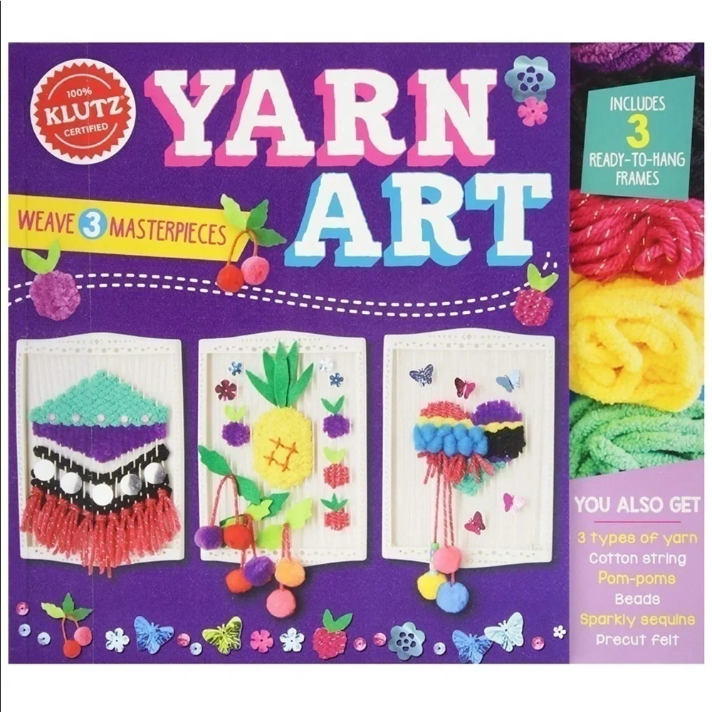 Klutz yarn art craft kit set, NEW IN BOX